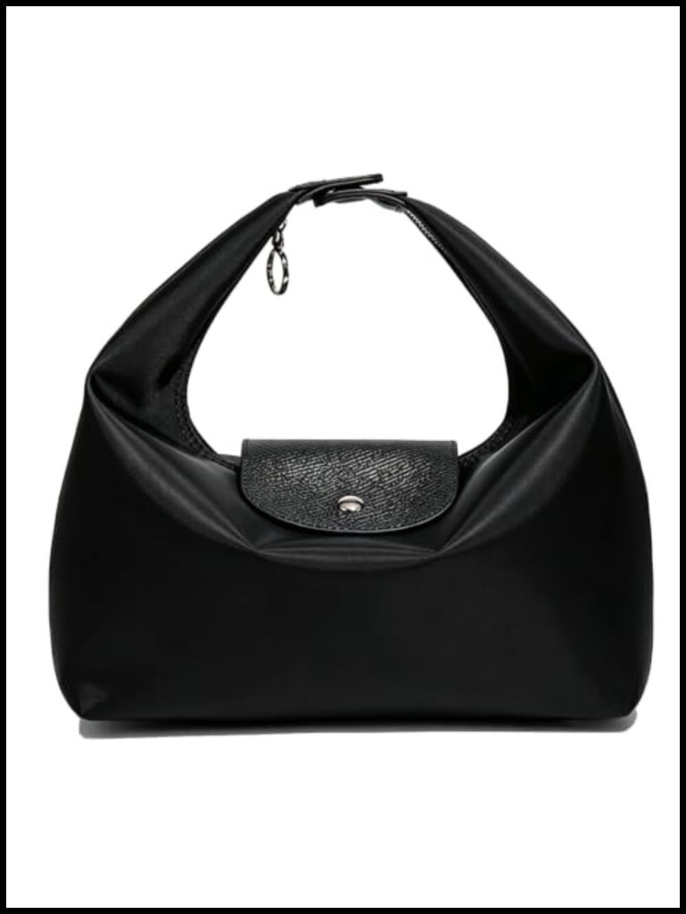 Nylon Crescent Crossbody Bag Mini Handbag Convertible Shoulder Purse